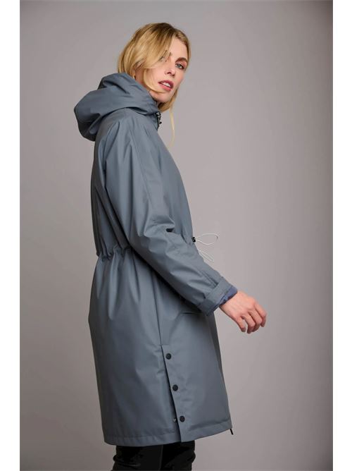 jiva impermeabile con cappuccio ed ecopelliccia RINO & PELLE | JIVA.7002310NIGHT BLUE HAZE